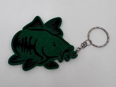 Double-sided carp keychain