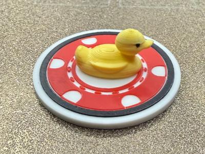 DUCK ON A POKER CHIP