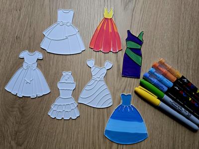 Cute Dress Clothes DIY Coloring Pack NO AMS