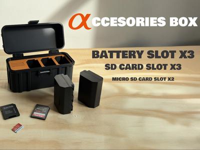 Sony Alpha A7 - Box for Battery and SD / Micro SD