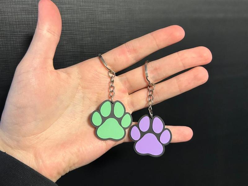 Cute Dog Paws Keychain