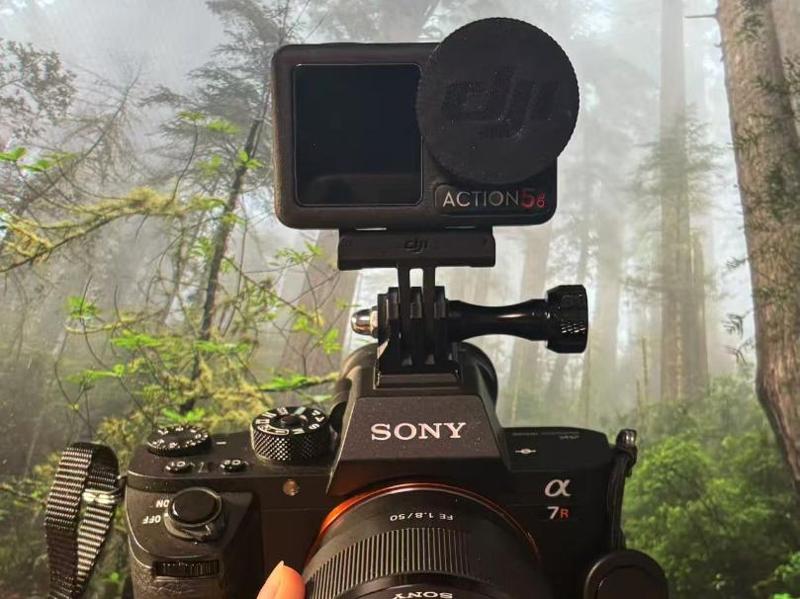 Action Camera to Hot Shoe Mount Adapter