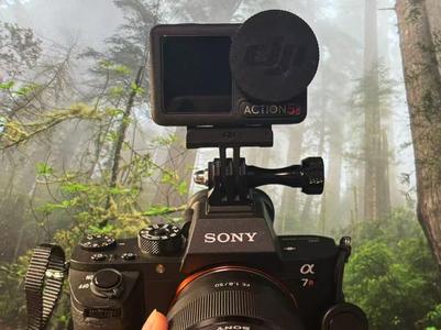 Action Camera to Hot Shoe Mount Adapter