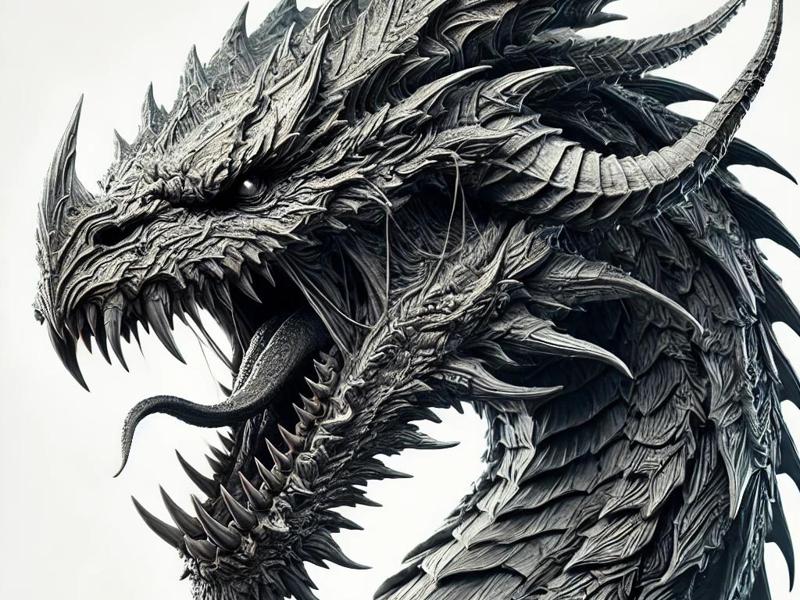 Dragon Dragan Ai Picture to Bambulab Pic to 3D