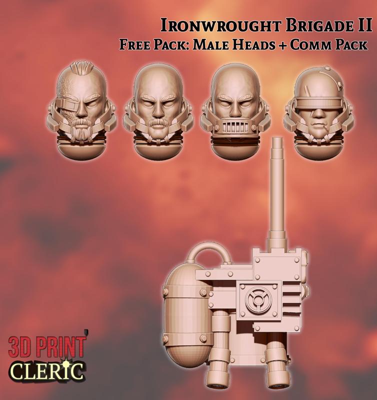 Ironwrought Brigade II - Heads + Comms Pack