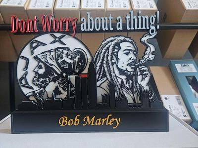 Ajax and Bob Marley with skyline of Amsterdam!