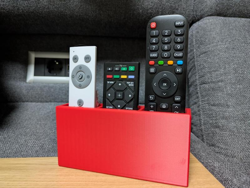 Simple Remote Control Holder – 3 Compartments