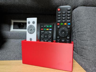 Simple Remote Control Holder – 3 Compartments