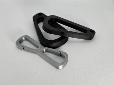 Simple, strong carabina and double clip 