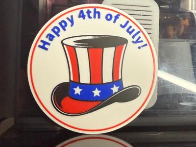 HAPPY 4TH OF JULY COASTER