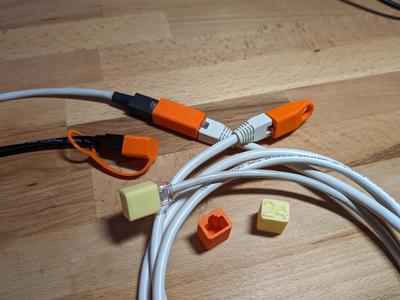 RJ45 Cap coupler Protection Cover for LAN cables