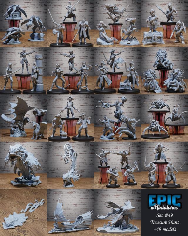 Treasure Hunt Set / Pirate & Ocean Encounter / Corsair Island Collection / Pre-Supported