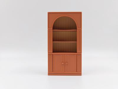 1:12 Scale American Bookshelf Shelving