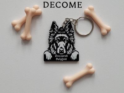 Belgian Shepherd Dog keychain