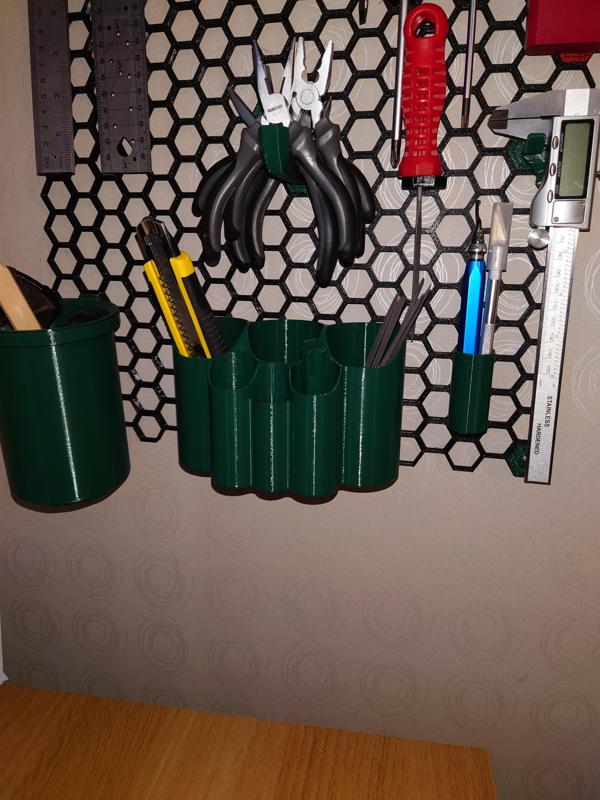 Paint Brush/Tool Holder for Honeycomb Storage Wall