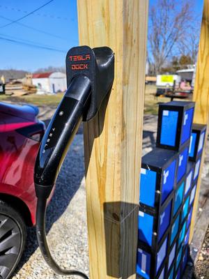 Tesla Charger Plug Dock - Holder - Holster - Hook