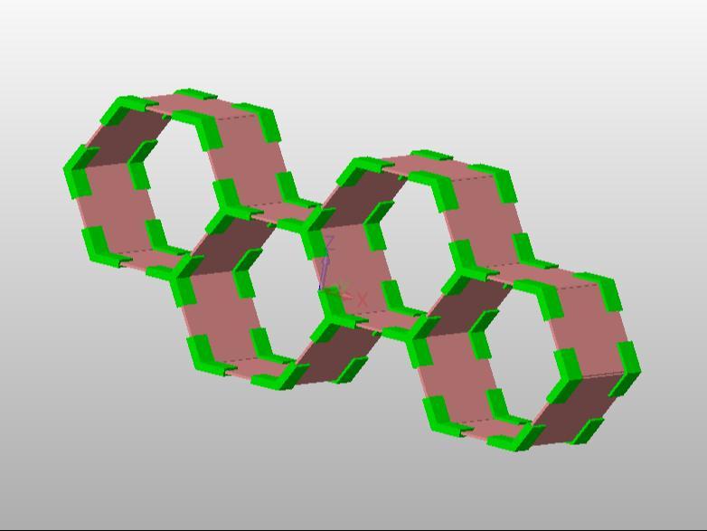 Modular Hexagonal Display Stand