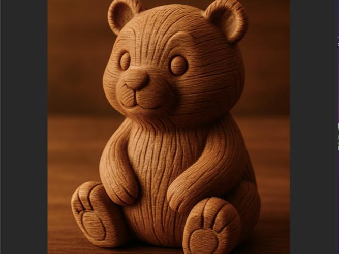 Cute Wooden Bear 
