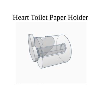 Heart Toilet Paper Holder (Large Rolls)