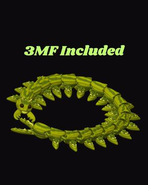 Centipede 2 - Articulated - Print-in-Place - dragon eater