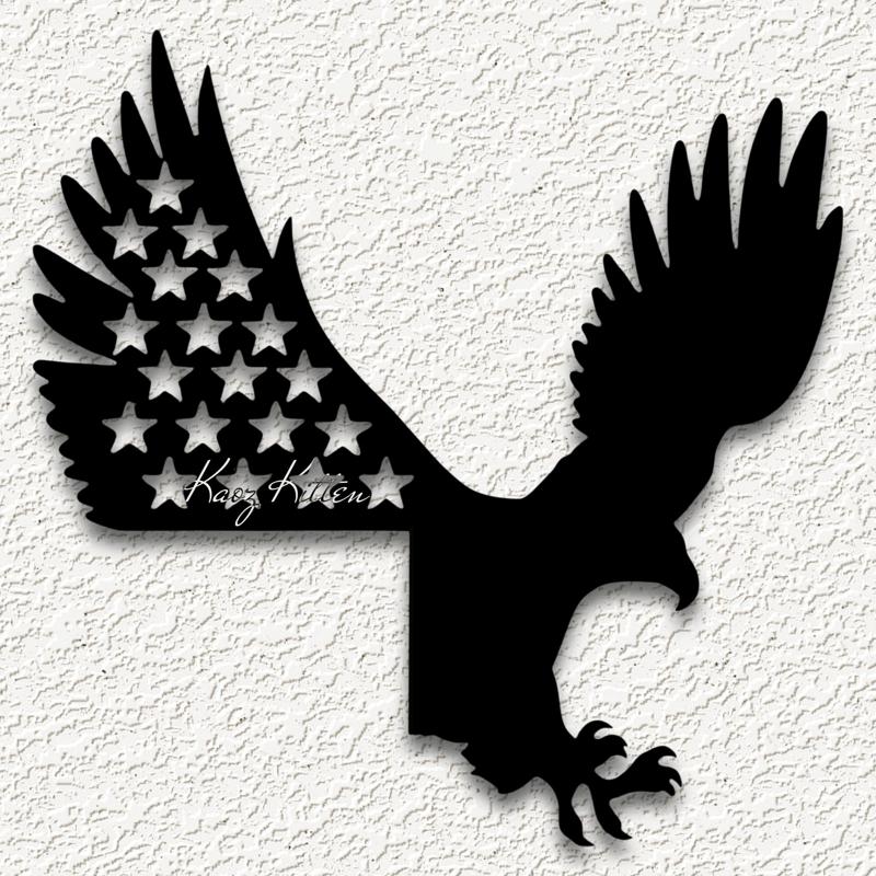 usa eagle corner door topper Memorial Day home decor