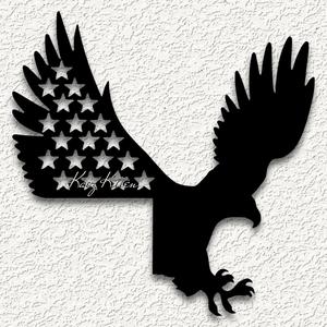 usa eagle corner door topper Memorial Day home decor