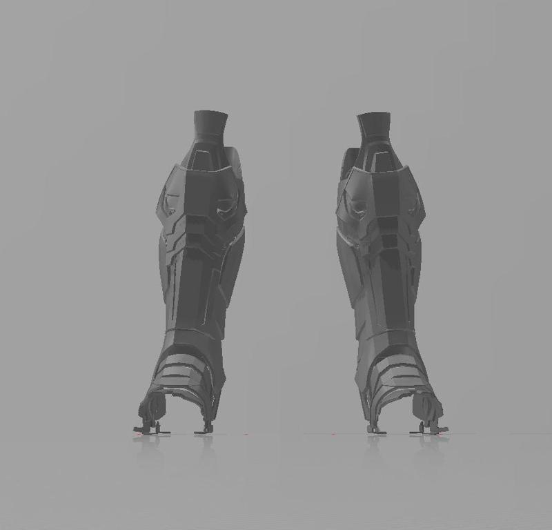 Batman Arkham Knight Shin armor