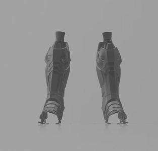 Batman Arkham Knight Shin armor