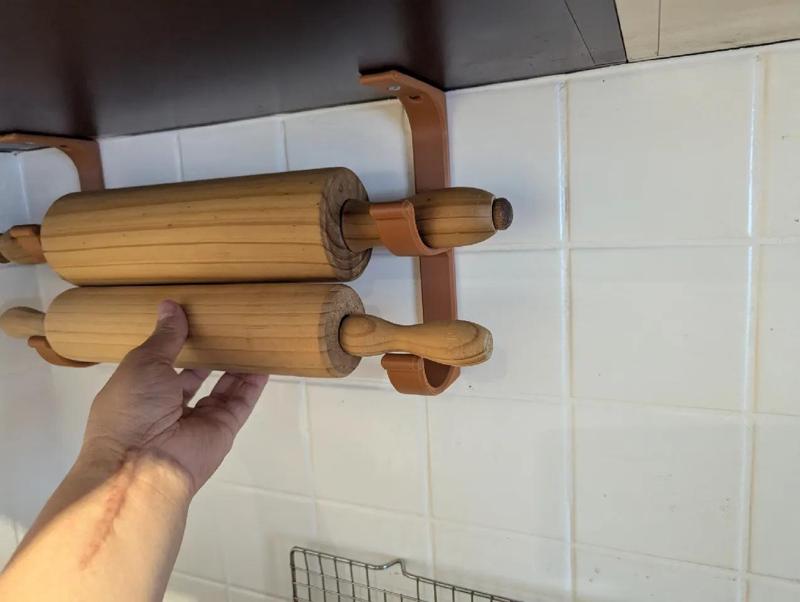 Rolling Pin Holders Top Mount   