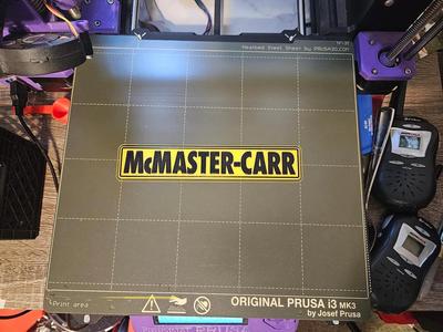 McMaster-Carr Logo Plate   