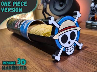 (One Piece Version) Pringles tray with lid