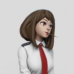 Uraraka School Dress Figurine