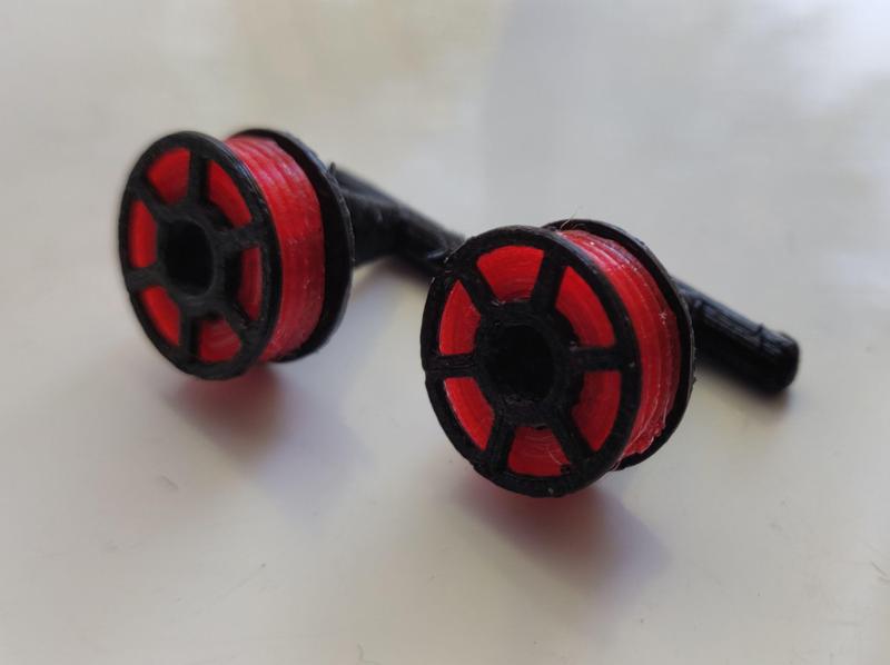 Filament Spool Cufflinks