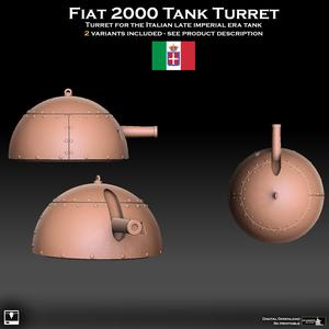 Fiat 2000 Tank Turret