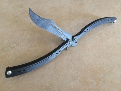 100% Printable Butterfly knife from CSGO Replica (most accurate design)