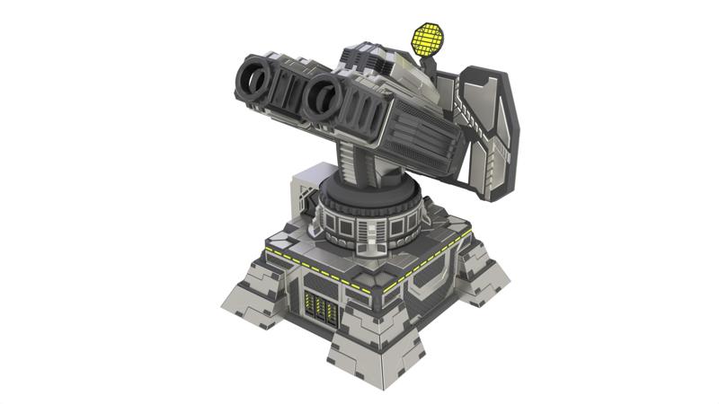 Sci-Fi Missile Turret