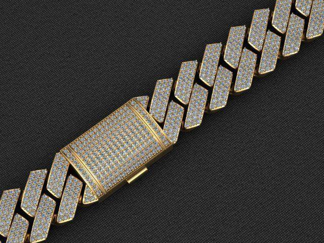 18 MM MIAMI CUBAN LINK CHAIN DIAMOND FOR BRACELET OR NECKLACE