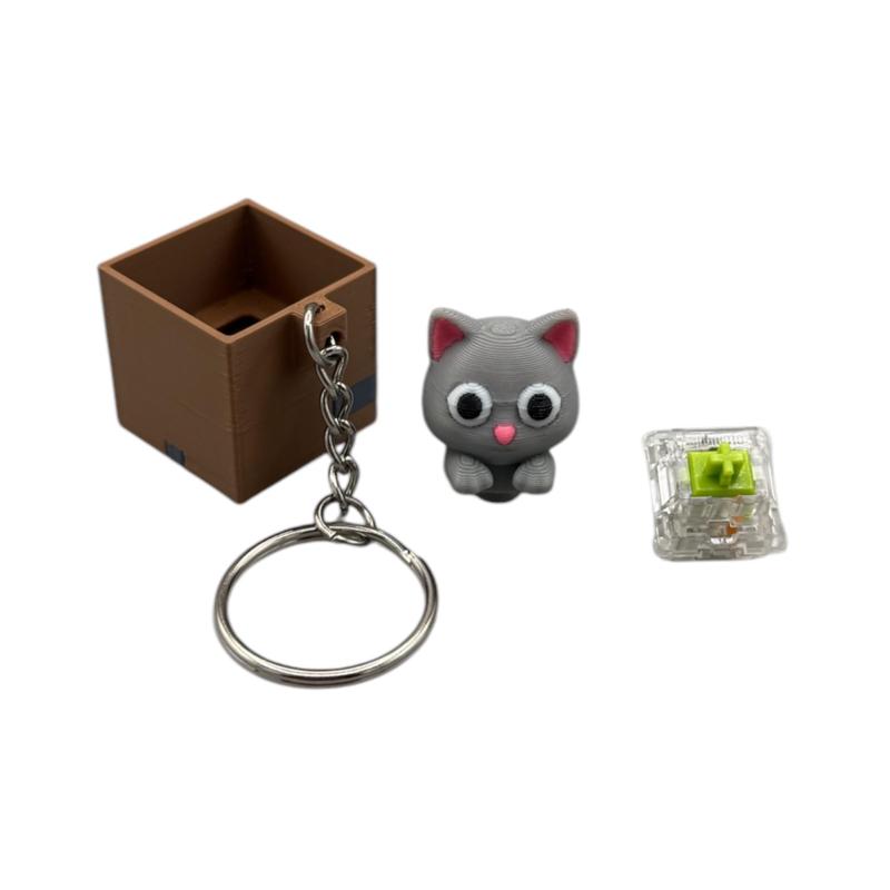 Clicky Cat Fidget Toy & Keychain 4 Color Options 