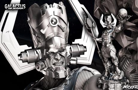 Wicked Marvel Galactus Sculpture 3D print model