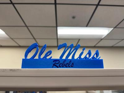Ole Miss Desk Sign   