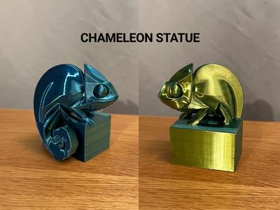 Chameleon Statue