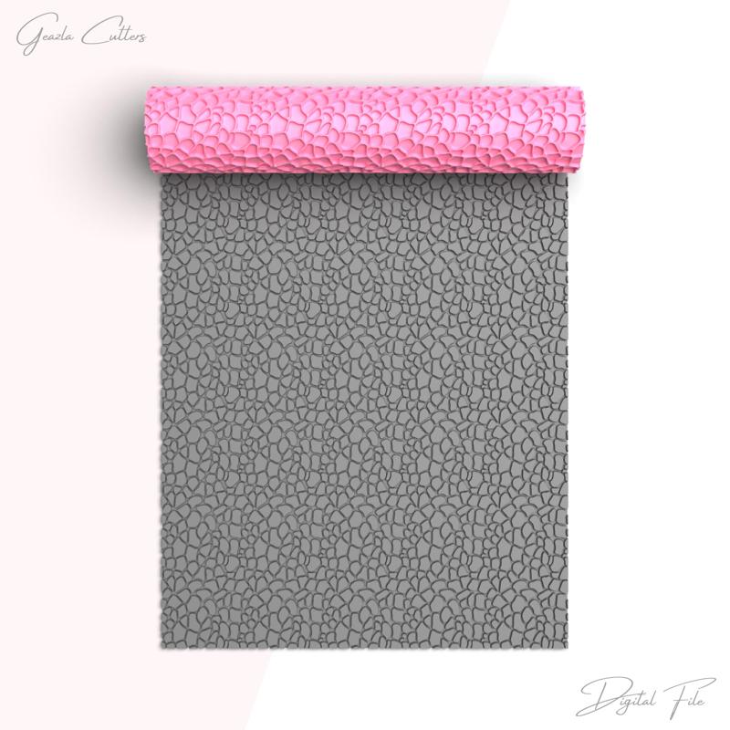 Cobblestone Texture Roller For Polymer Clay, Stone Clay Texture Rolling Pin, Clay Tool, No: 1421