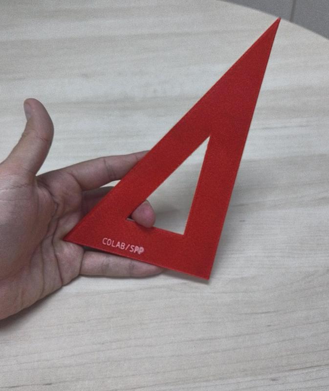 Esquadro 60/30 para desenho técnico