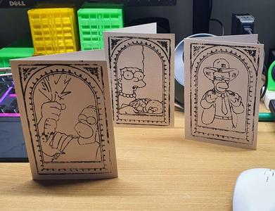 The Simpsons Greeting card stamps