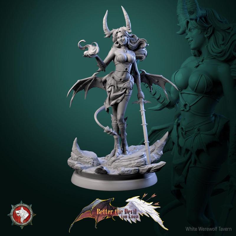 Darkheart Dame - 75mm Pre-supported STL