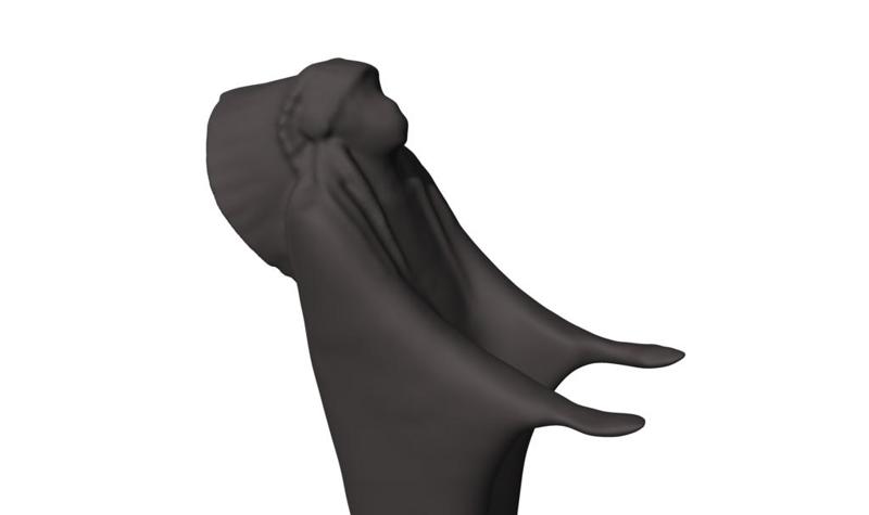 Prayer, 1994, by Allan Houser Haozous (Scan Smooth Remix) 