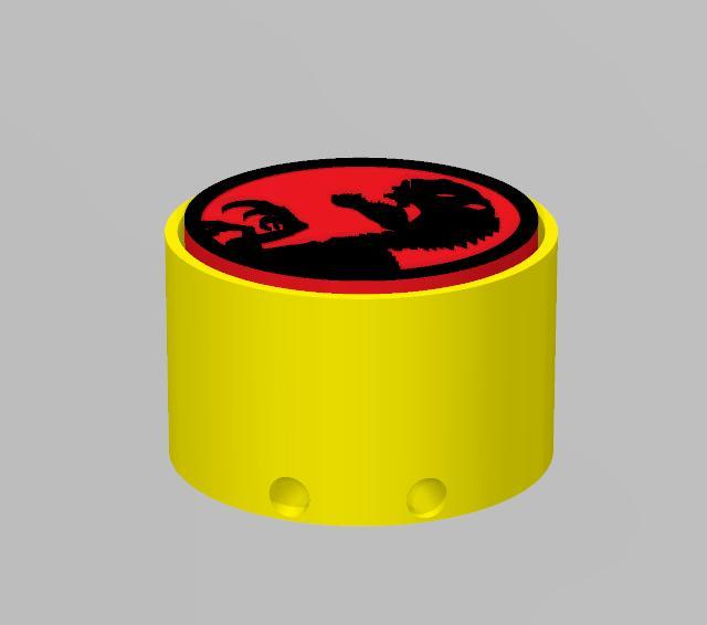 FIDGET CLICKY KEYCHAIN JURASSIC PARK