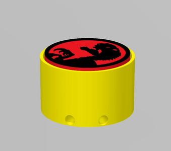 FIDGET CLICKY KEYCHAIN JURASSIC PARK