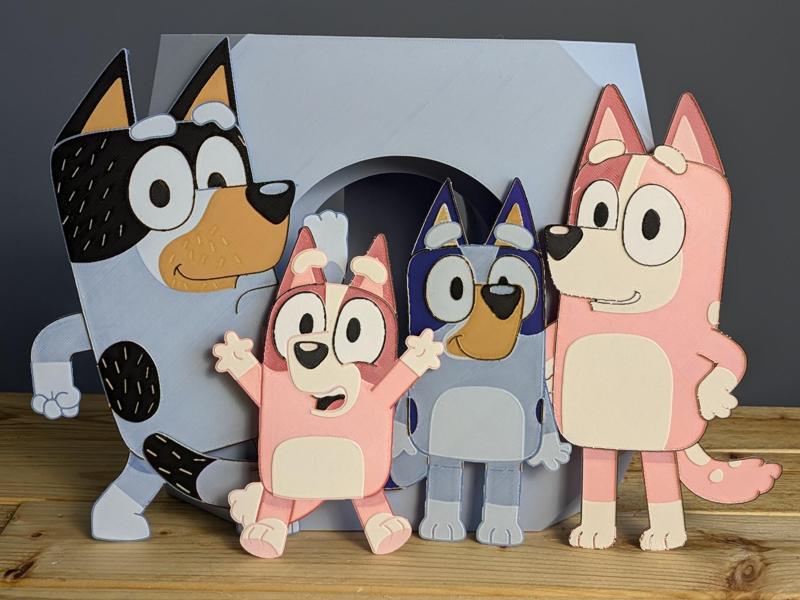 Bluey Heeler Family Chromaphane