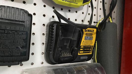 Sy's Peglock - Dewalt 12-20v Charger DCB112 Pegboard